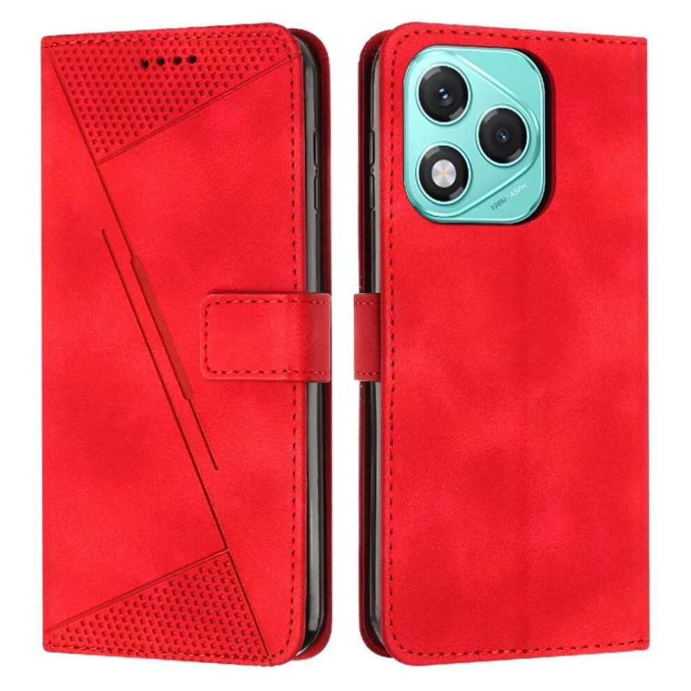 (Red) Flip Case For Honor 400 Lite Pu Leather Card Insertion Wallet Kickstand Red 764563532094