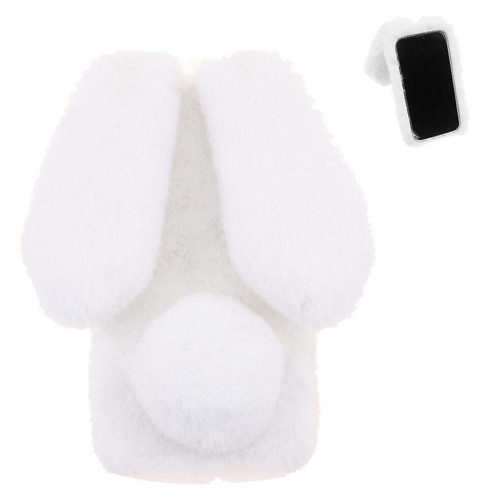 (White) Case For Honor 400 Lite 5G Rabbit Furprotection Plushcase Autumn And Winter Lovely Plushrabbit White 764563532117