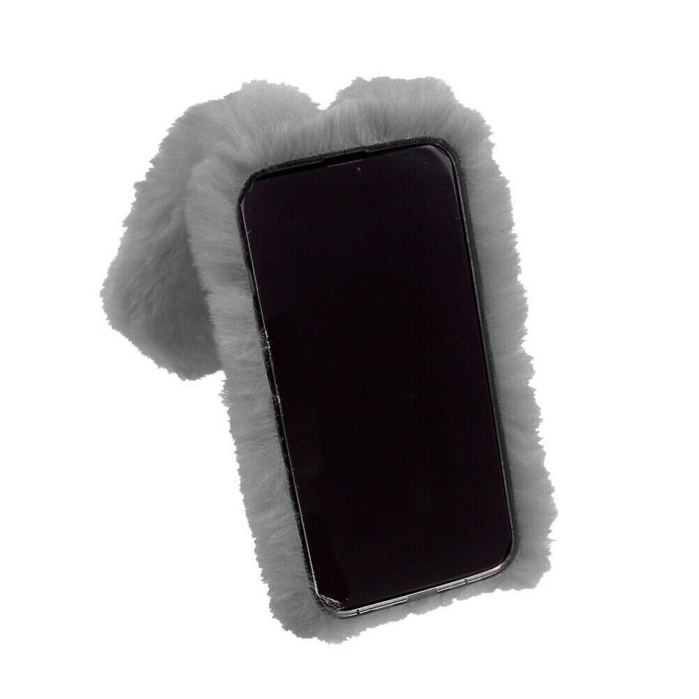 ( ) Case For Honor 400 Lite 5G Rabbit Furprotection Plushcase Autumn And Winter Lovely Plushrabbit Gray 764563532148