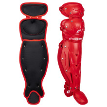 CHAMPRO Optimus MVP Double Knee Baseball Catchers Beinschützer 16,5"" Länge Scarlet CG100SC