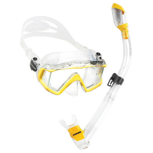 Cressi Pano 3 e Supernova Dry (trasparente/giallo)