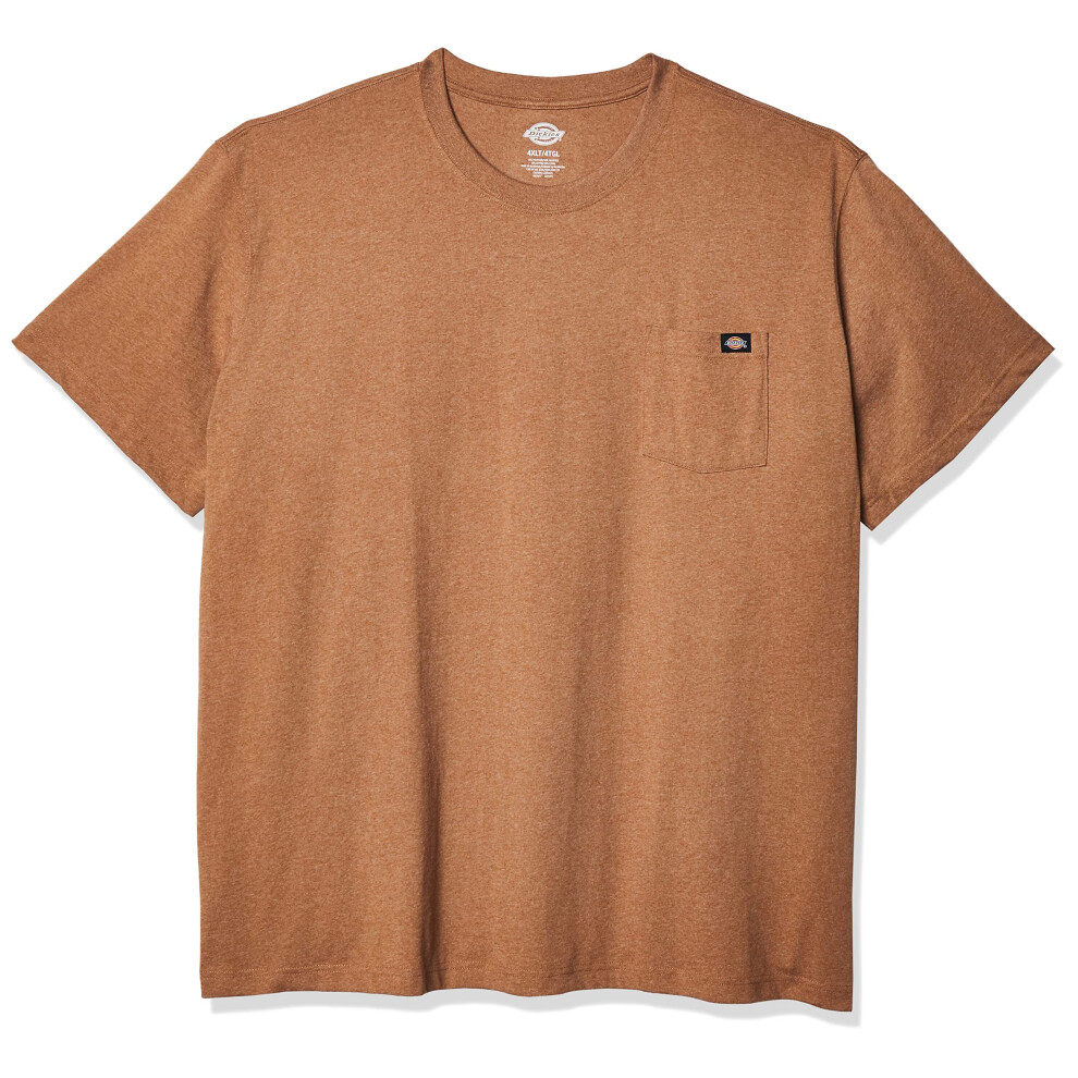 Dickies mens Heavyweight Crew Neck Short Sleeve Tee Big-tall T Shirt  Brown Duck Heather  3X-Large Big US