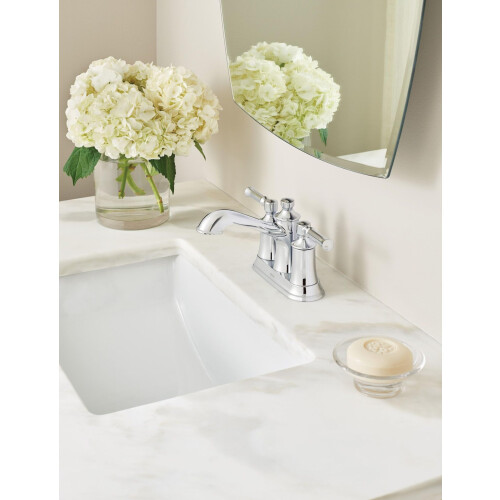 Moen 6802 Dartmoor Two-Handle Low arc Bathroom Faucet Chrome 1