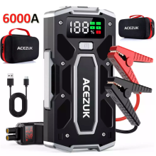 6000A Car Jump Starter Pack Booster USB LED Power Bank Battery + Carry Case