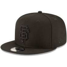 Nueva era MLB 9fifty Black Black Primary Logo Team Snapback Snapback Hat Cap One Size se adapta a todos: San Francisco Giants Black
