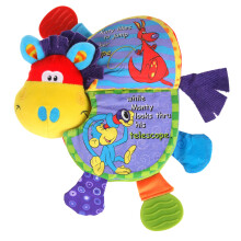 Nuby Flip Flop Zebra Teether Book