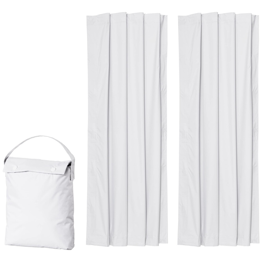 Amazon Basics Portable Blackout Curtain Shade with Suction Cups  50"" x 78""  2-Pack  White