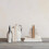 Creative Co-Op Decorative Travertine Wave Bookends  Natural  Set of 2 2
