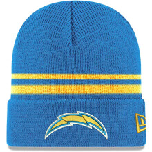 Gorro deportivo de punto a rayas cl sico oficial de la NFL, unisex para adultos, de New Era (Los Angeles Chargers)