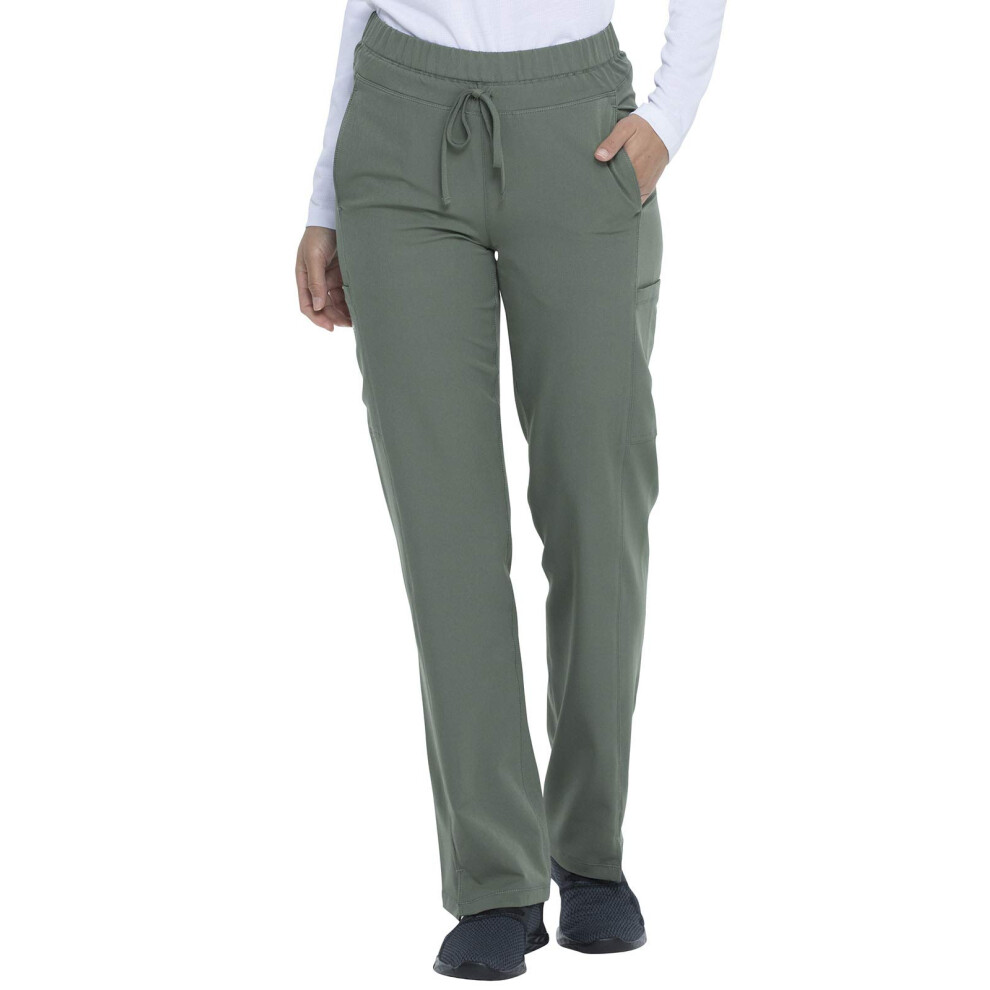 Dynamix Scrubs for Women  Drawstring Cargo Pants for Women Plus Size DK130T  2XL Tall  Olive