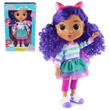 Gabby's Dollhouse Syng og fejr Gabby Girl Doll 33-centimeter hj med lydeffekter og vendbare katterer Legetj til brn til piger og drenge p 3+