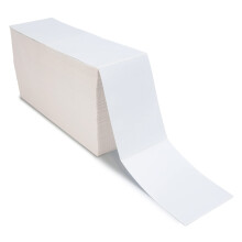L LIKED 3000 Labels Fanfold 4" x 6" Direct Thermal Labels, Perforated for Thermal Printers
