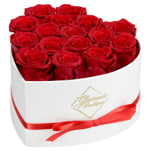GLAMOUR BOUTIQUE 16 Preserved Roses in a Box - Flowers Forever Valentine's Day  Roses Forever for Women  Roses Forever in a Box for Delivery  Birthday
