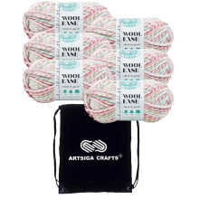 Lion Brand Wool Ease Thick & Quick Carousel 640-619 (6-Skeins - Same Dye Lot) #6 S Bulky Acrylic-Wool Yarn for Crocheting and Knitting with Proje