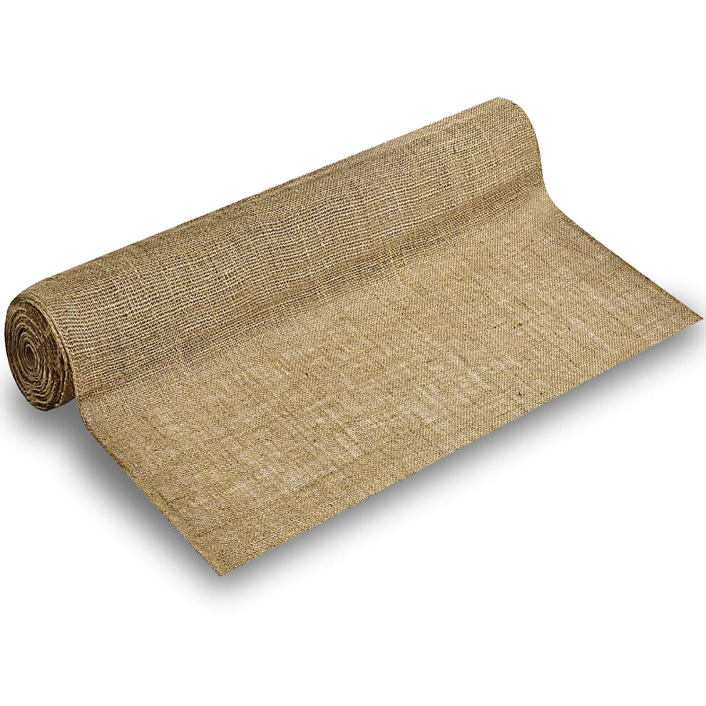 Pico Textiles 40"""" Brede Jute - 3 Yard Rol (9 Voet) - Premium Natuurlijke Jute Stof Verkocht Per Meter - Geweldig Voor Bruiloften, Thuisknutselen-image