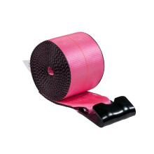 Mytee Products 4"" x 30' rosa Windengurte mit flachen Haken 5400 lbs WLL robuste Spanngurte 4 Zoll Ladungskontrolle fr Tieflader-LKW-Nutzanhnger