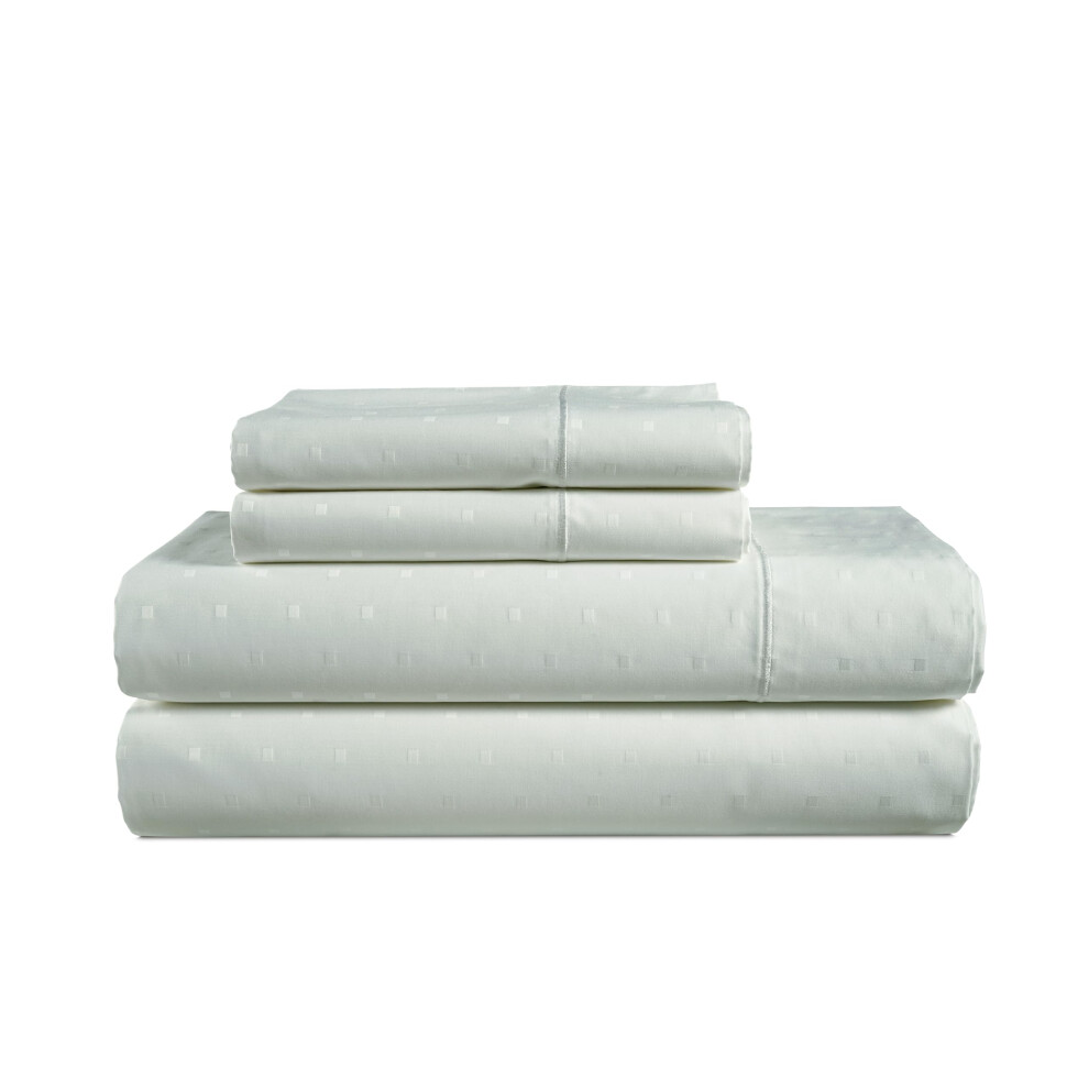Draps de lit 100 % coton égyptien LANE LINEN - Parure de lit 3 pièces pour lit double 1000 fils au pouce carré, draps en coton à longues fibres,
