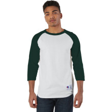 Raglan-T-Shirt fr Erwachsene WEISS SCHWARZ S(D0102H7DN2P)