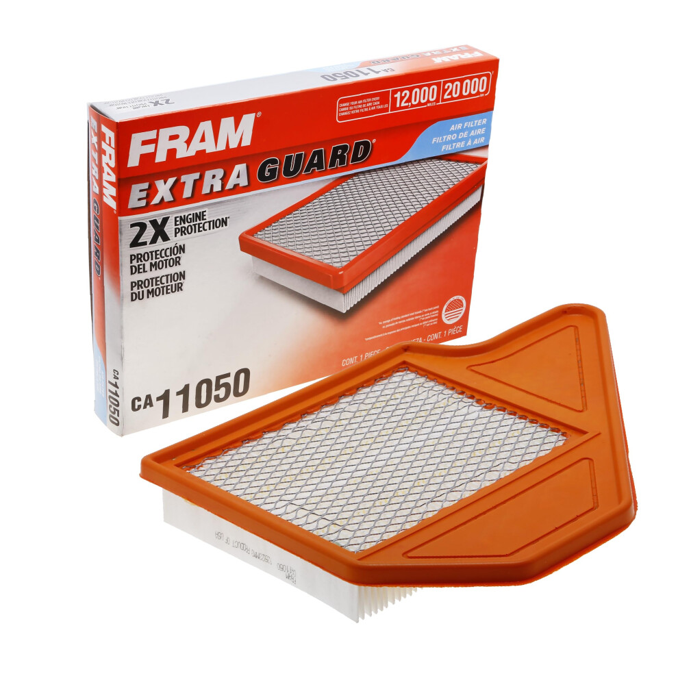 FRAM Extra Guard CA11050 Replacement Engine Air Filter for Select Chrysler Dodge Ram and Volkswagen (3.6L) Models Provides Up to 12 Months or 12 00