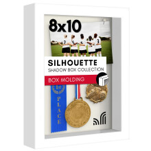 Americanflat 8x10 Schaduwdooslijst met Glass - Silhouette Collectie - Grote Display voor Tafel en Wand