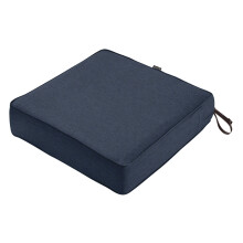 Klassieke Accessoires Montlake Waterbestendig 21 x 21 x 5 Inch Vierkant Buitenzitkussen Terrasmeubilair Stoelkussen Heather Indigo Blauw Terrasmeubil