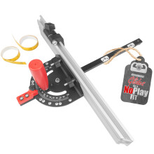 Fulton Miter Gauge 2000 SE HDF NoPlay Roziriteln kluzky Ocelov pokosov lita pro 3/4 x 3/8 palce Slot pro pokos UHMW Hladk zkladn podloka Hl