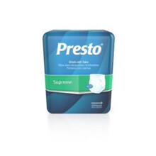 Presto Supreme Full Fit -inkontinenssivaipat/alushousut naisille ja miehille - aikuisille tarkoitettu kertak ytt vaippa, eritt in suuri, 155 160