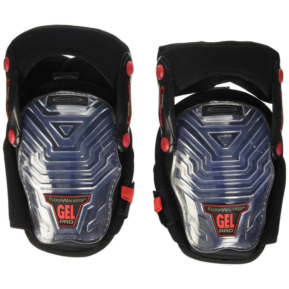 Mcguire-Nicholas 30511-1 Pro Hinge Floor Walker Gel Gripper Protective Work Knee Pads Non-Marring Knee Pads For Flooring Construction Painting Wel 019374964368