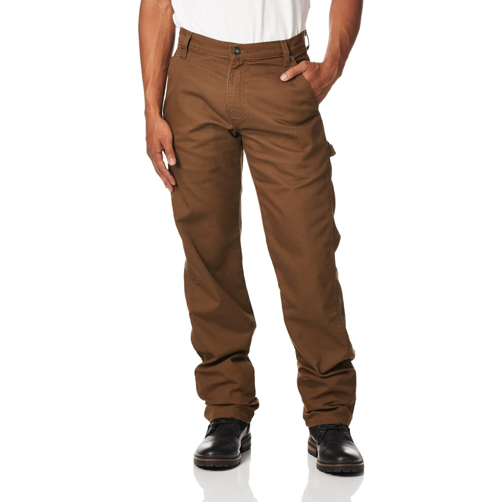 Dickies Mens Tough Max Duck Carpenter Pants Stonewashed Timber 34W X 34L Us