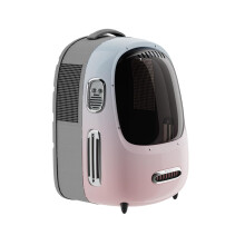 PETKIT Kattenrugzakdrager met ingebouwde ventilator en licht Door luchtvaartmaatschappijen goedgekeurde huisdierrugzak Bubble voor Kitty Kleine hond