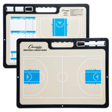 Champion Sports XL-Whiteboard zum Trainieren von Basketballspielen Whiteboards zum Entwickeln von Strategien und Spieltechniken 2-seitige Spi