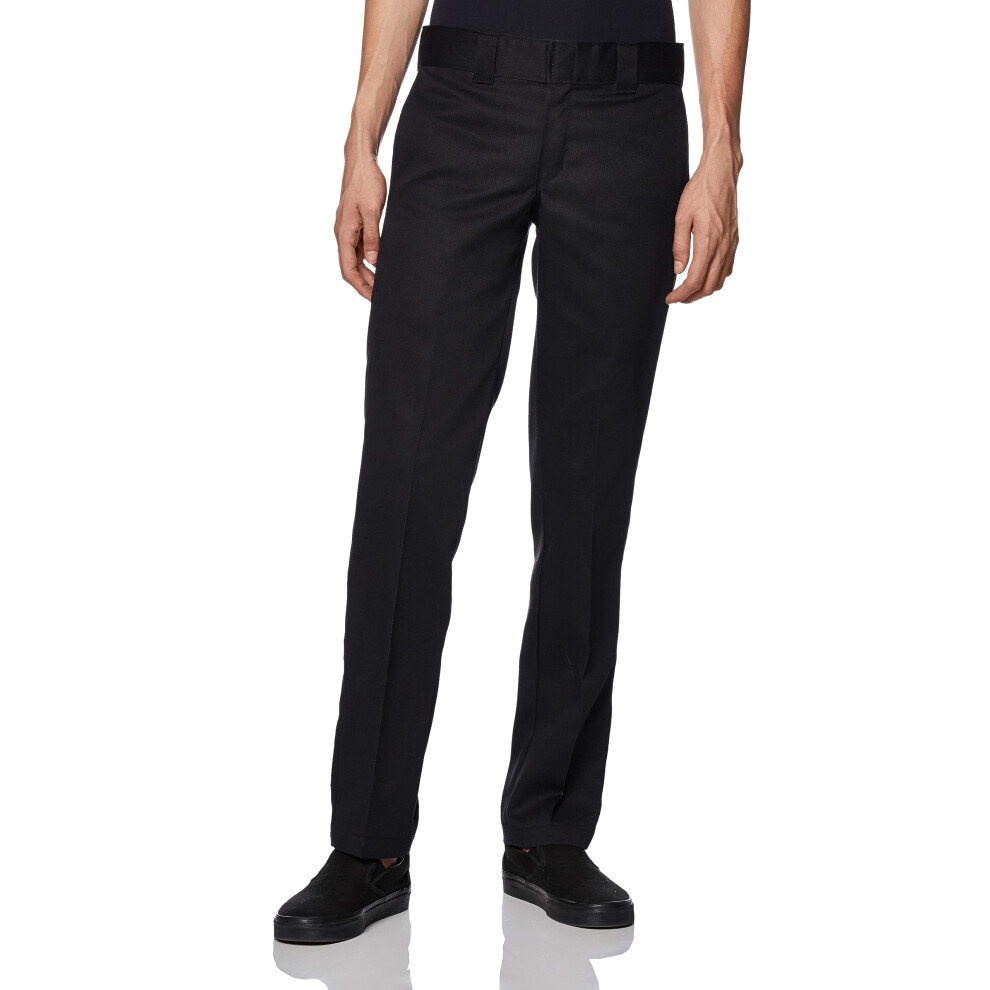 Dickies mens Flex Work Slim Straight Fit Pants  Black  29W x 30L US