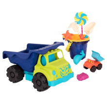 B. toys- Grande Camion Colossale 20" & Set Secchiello Sabbiato (10-Pc)
