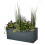 Jardinière - GRAPHIT - Kunststoff - Grau Anthrazit - 99,5x39xH43cm - 98L - EDA 2