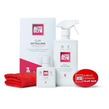 Autoglym Clay Detailing Complete Kit - Premium Car Care Kit Includes (500mL) Rapid Detailer, (100mL) Super Resin Polish, (1) Premium Clay Bar, (1) Hi