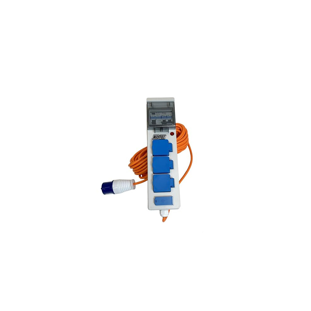Maypole 230V 13A Mobile Mains Power Unit With Usb For Caravans, Camping, Campervans, Motorhomes 5710583958388