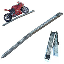 Ramp Folding Steel Loading x1 200KG 1.8 Metre Trailer Motorbike Motorcycle 1800mm x 225mm x 45mm NOT SUITABLE FOR TRACK MACHINES Handle loads of up t