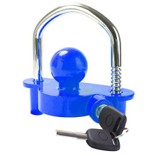 Tevlaphee Trailer Ball Lock Hitch Coupler Towing Lock Adjustable Easy Installation Heavy Duty Steel and Aluminum Alloy Base for Towing Caravan Traile