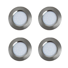 MARVIX 4 x LED 12V 24V Spot Lights Touch Switch Control Dimmable Caravan Motorhome Boat Campervan Recessed Downlights Warm White 3000k Lighting
