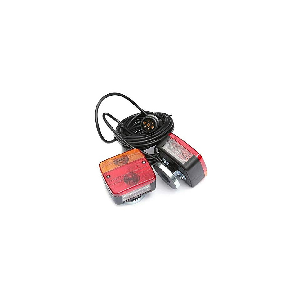 Flexzon Rear Trailer Set Board Towing Lamps Magnetic Tractor Trailer Lorry Truck E-Marked 7.5M Light 3708065734744