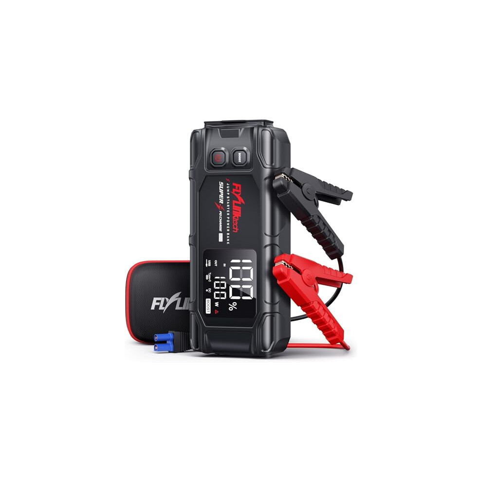 Jump Starter Power Pack, Flylinktech 8000A Peak 26800Mah Car Battery Booster Jump Starter Bank With Pd65w Fast Charging For All Gas Or 12L Diesel, 12 9100526489653
