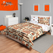 FOCO Cincinnati Bengals NFL Retro Bed in a Bag Comforter Bedding 5 Piece Twin Set