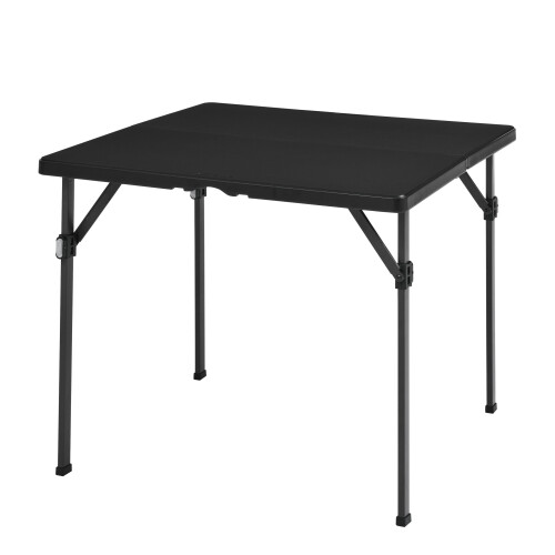 Amazon Amazon Basics 34 inch Portable Folding Card Table with Carrying Handle  Black
