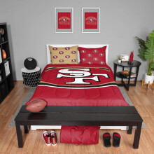 FOCO San Francisco 49ers NFL Team Color Sng i en vska Tcke Sngklder 3 delar komplett set