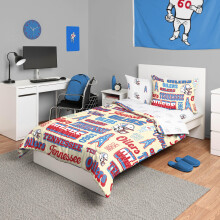 FOCO Tennessee Titans NFL Retro Bed in a Bag Comforter Bedding 5 Piece Twin Set