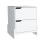 Mesa de cabeceira TUHOME Luss com 2 gavetas -Branco -Quarto 1