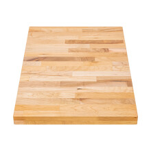 Encimera de bloque de carnicero DuraSteel de 30 x 18 pulgadas, tablero de arce natural, ideal para mesa auxiliar de cocina, mesa de bar o de caf
