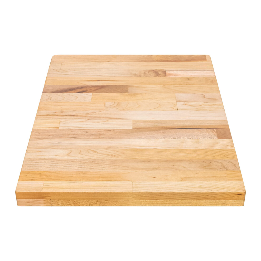 Plateau de table en bois massif DuraSteel - Comptoir de boucher 24 x 18 - Plan de travail en    rable naturel pour table basse, bar et cuisine - Pi
