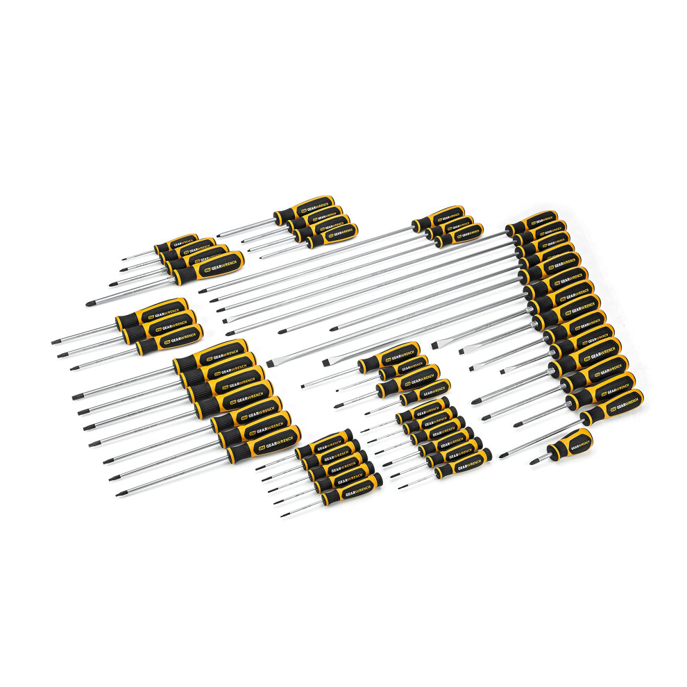 GEARWRENCH 51 Pc. Master Complete Screwdriver Set Dual Material Handles - 80051A