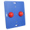 CanDo Balance Board 15x18 Polegadas 1,5 Polegadas De Altura Vermelho 1